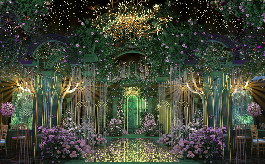 沙湾奇妙森林婚礼堂效果展示