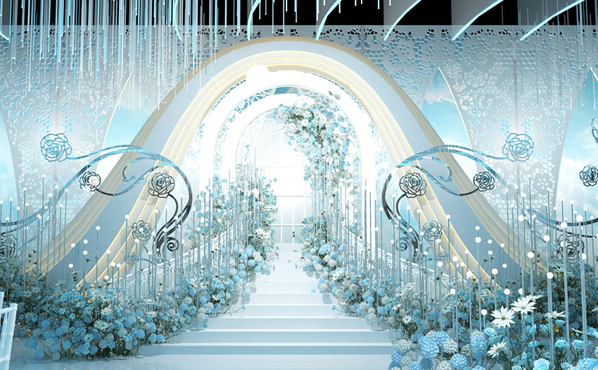 沙湾釡香烙馍村水晶厅效果展示